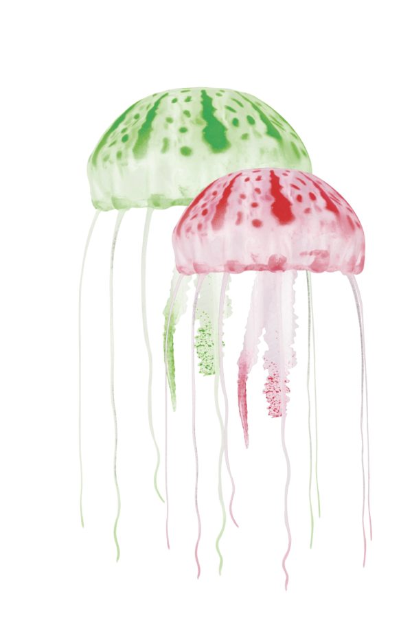Floating Jellyfish Decor, Medium 2pk – Green/Red