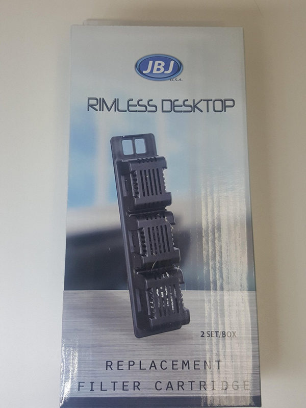JBJ Rimless Desktop Replacement Filter Cartridge 2pk